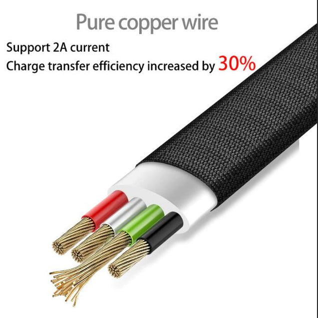 Smart Control LED lighting Type C USB Cable for Samsung Huawei Data Sync Fast Charging Braided