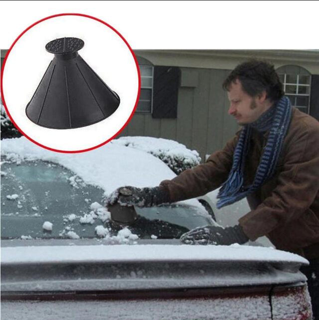 Scrape A Round Ice Scraper,Round Magic Ice Scraper Car Windshield Scraper Funnel Snow Removal Tool