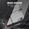 For iPhone Coque Luxury Metal Magnet Back Glass Cover Fundas bumper