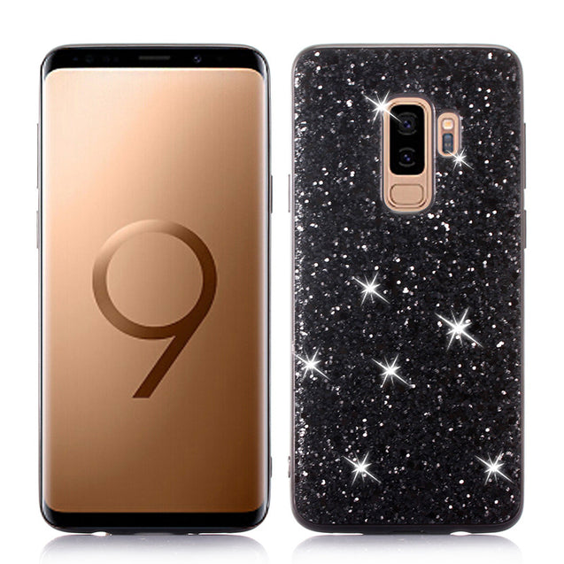 For Samsung Galaxy S9 Plus and Galaxy S9 Case Silicon Bling Glitter Crystal Sequins Soft TPU Cover Fundas