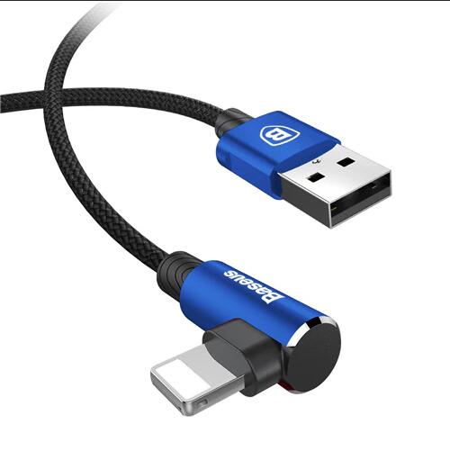 90 Degree USB Cable For iPhone Fast Charging Cable For iPad USB Charger Cable L Type Mobile Phone Data Cable